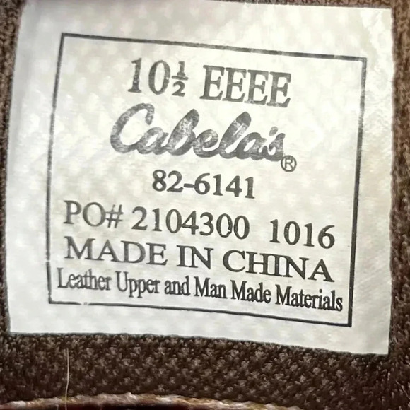 Cabela’s Leather x4 4MOST DRY-PLUS Waterproof Size 10 1/2 EEE Men Boot Hiking Ou - Picture 7 of 9
